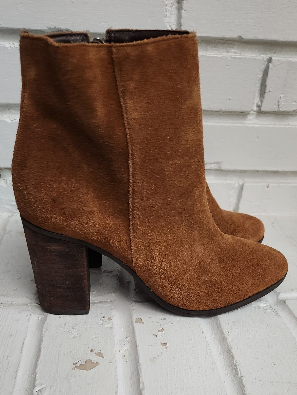 Women’s Schutz Suede Ankle Boots in Brown, Size 7